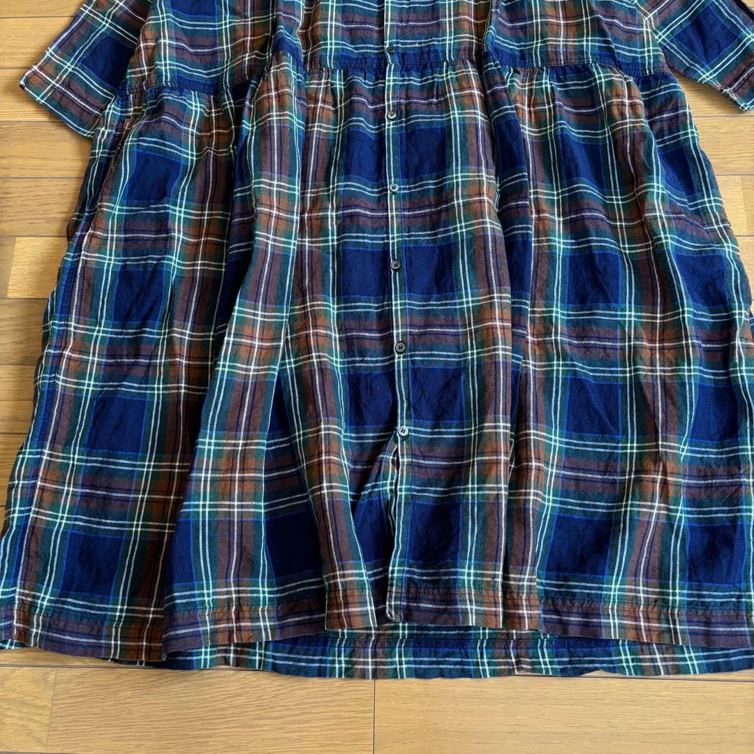 ICHI Antiquites リネンタータンシャツドレス ワンピース サイズF