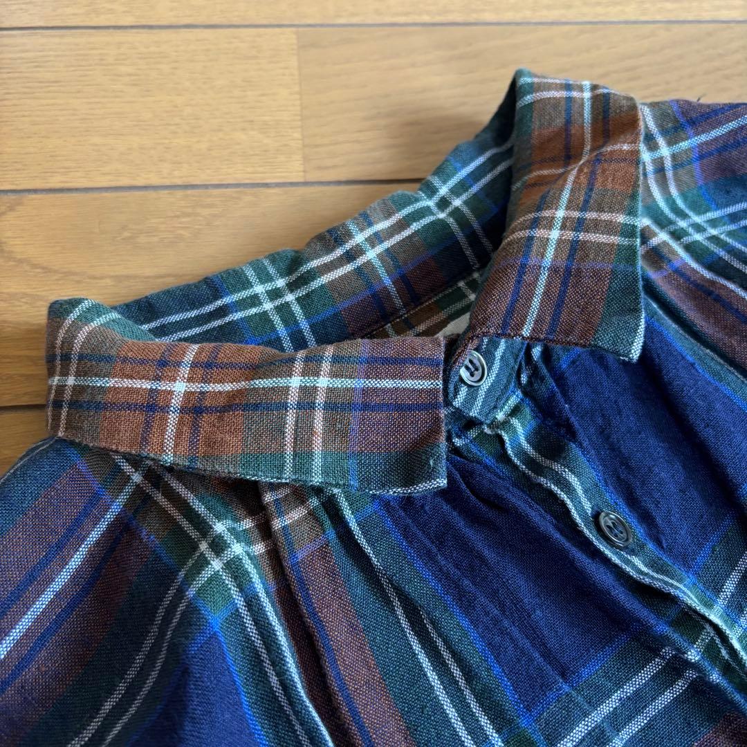 ICHI Antiquites リネンタータンシャツドレス ワンピース サイズF