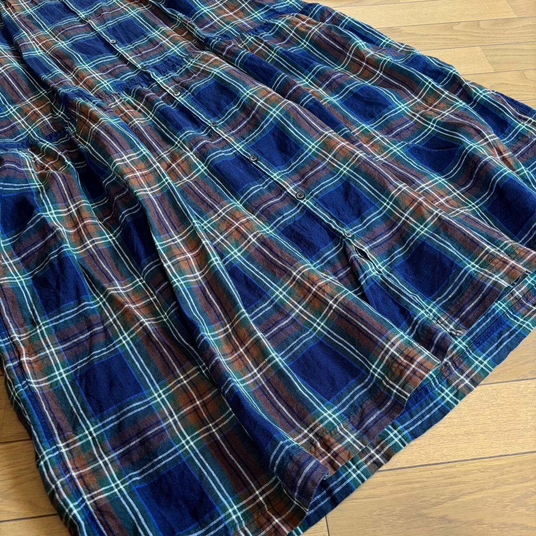 ICHI Antiquites リネンタータンシャツドレス ワンピース サイズF