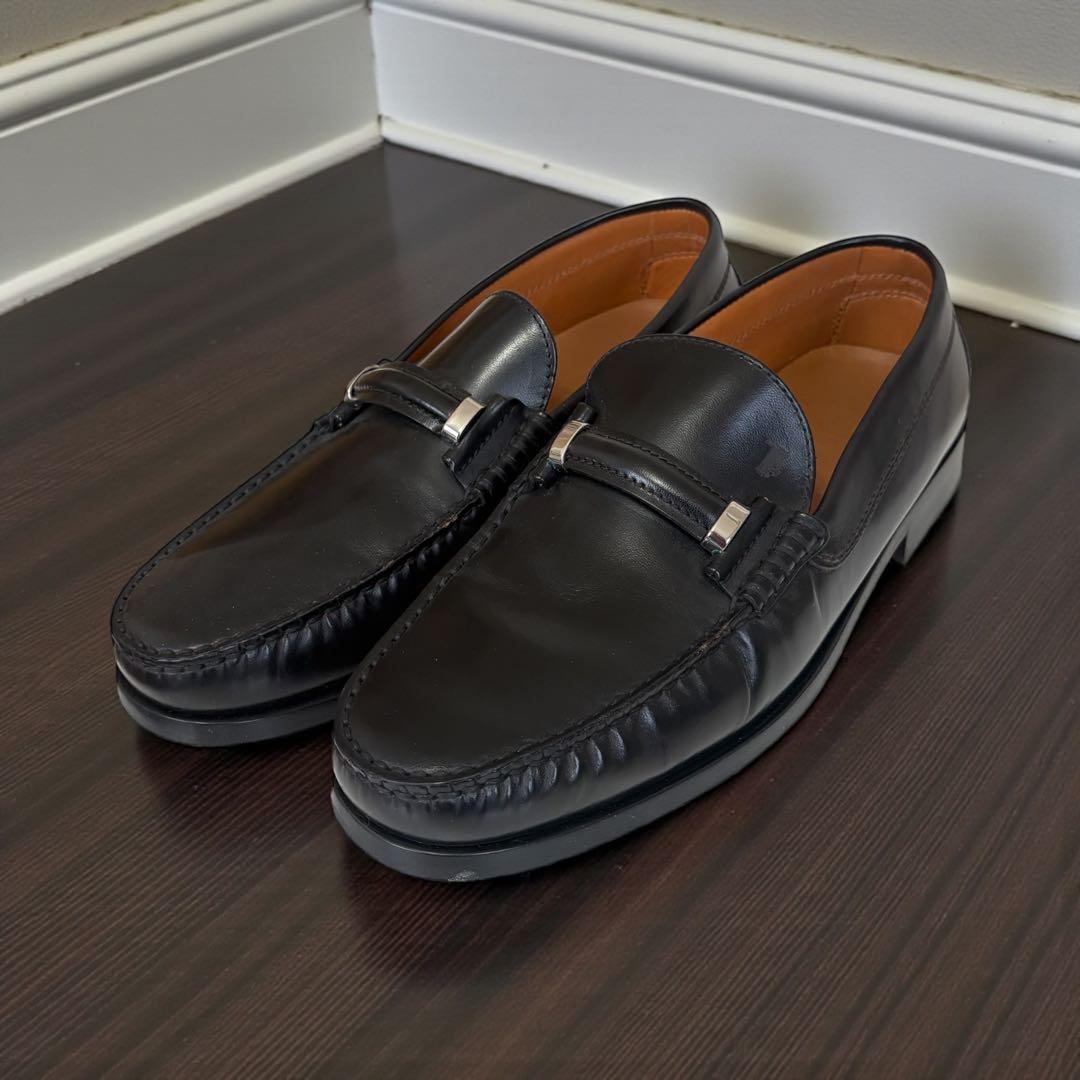 き*た様 TOD’S トッズ ビットローファー 黒 レザー 81/2 　27㎝