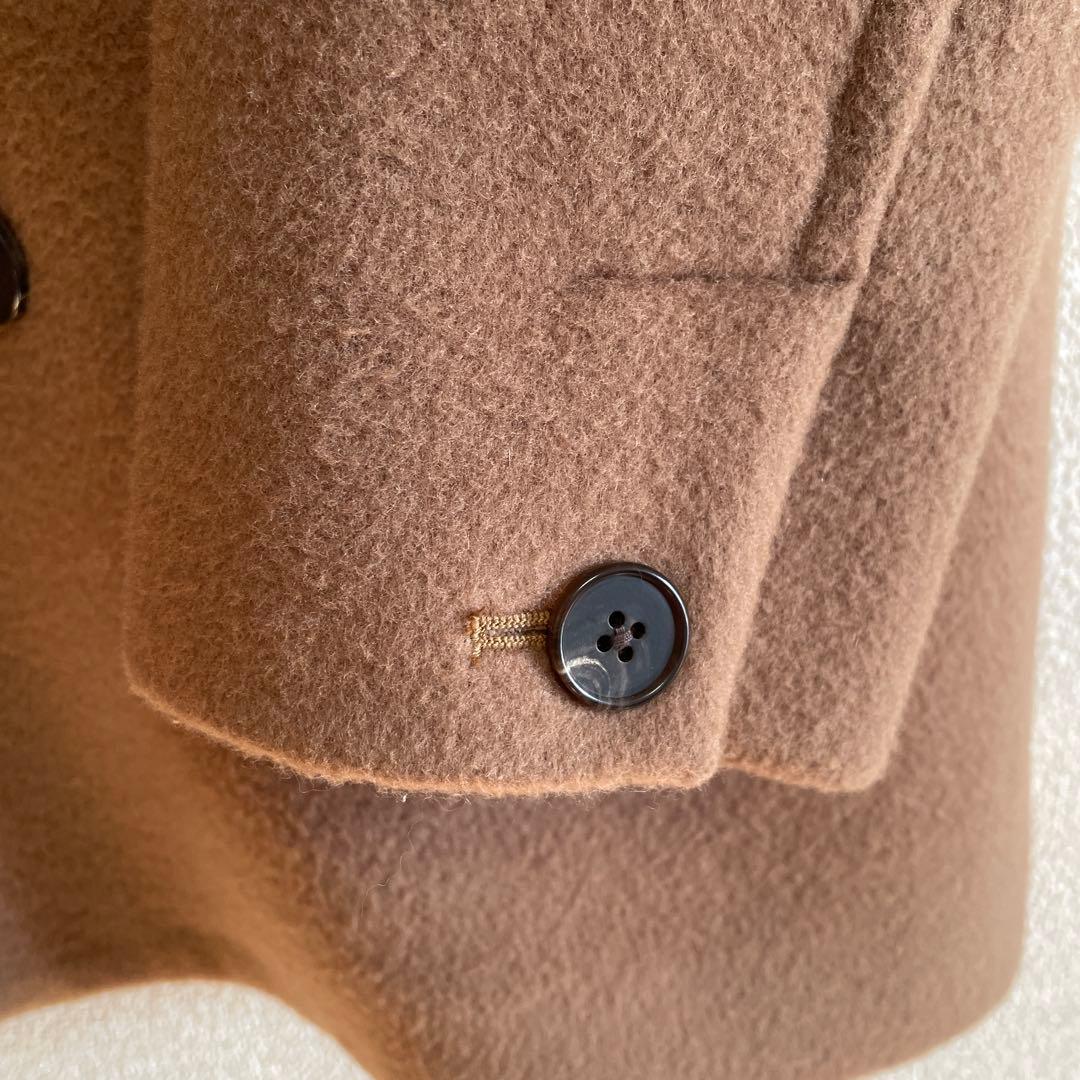 TICCA ティッカ　ショート ピーコート　フリーサイズ　キャメル