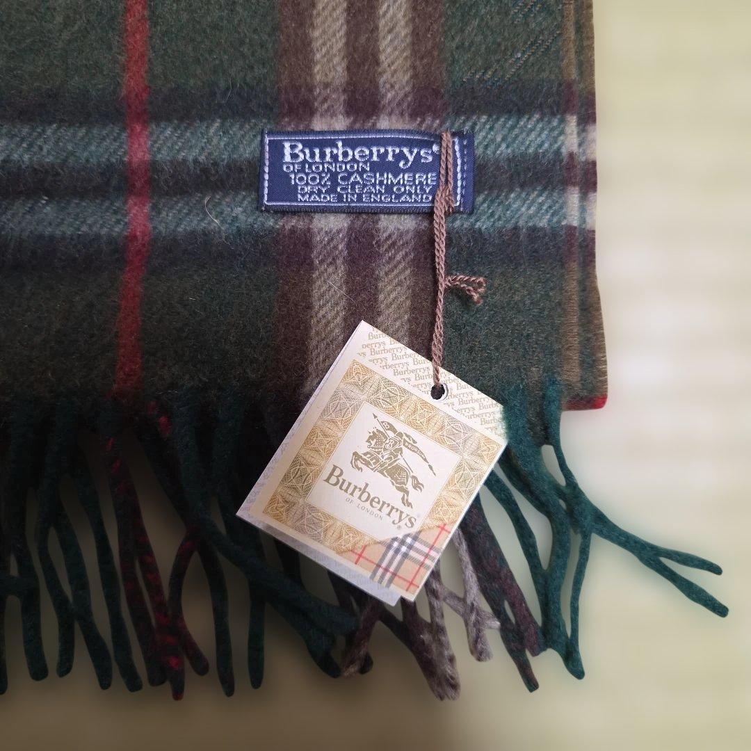 BURBERRY カシミア100% ノバチェック マフラー タグ付