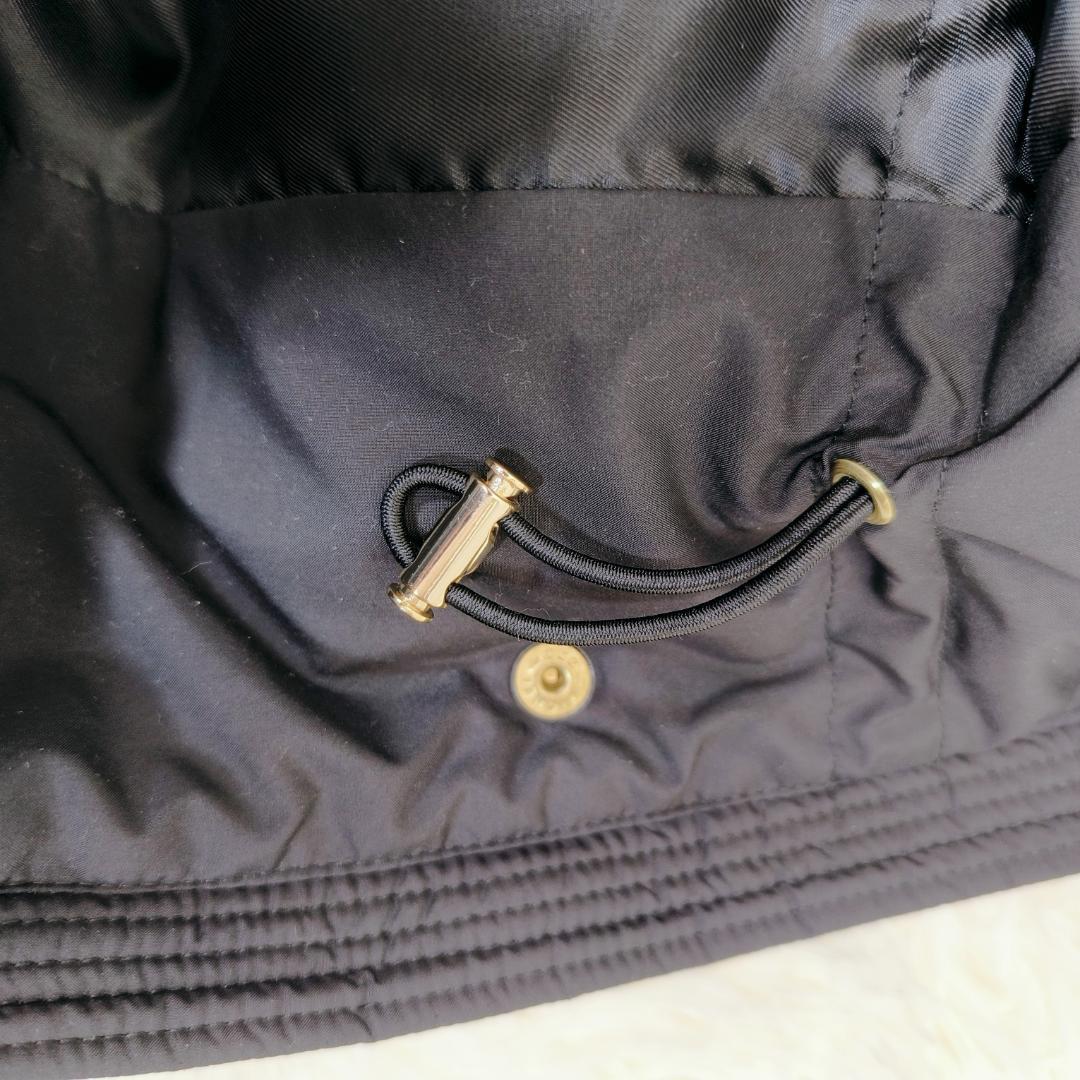 【極美品】IENA　イエナ　タフタ　ダウン　ロング　コート　フォックスファー　黒