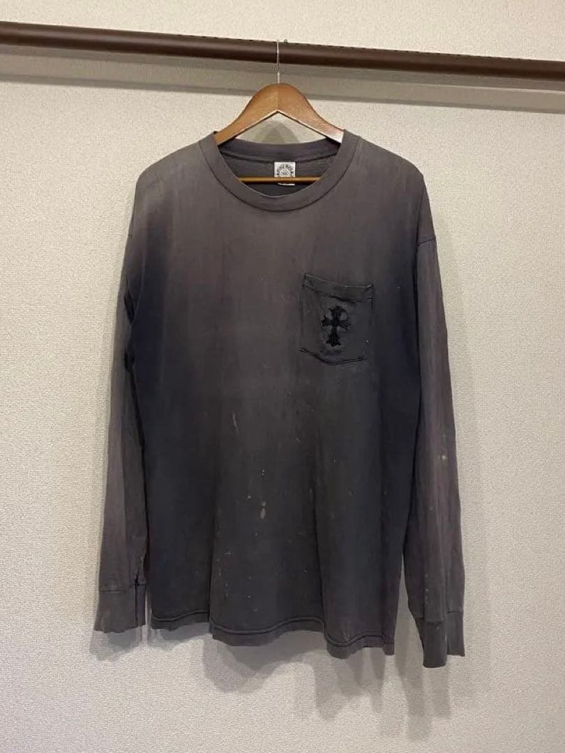 1990's usa製 Old Chrome Hearts 鬼フェード ロンT