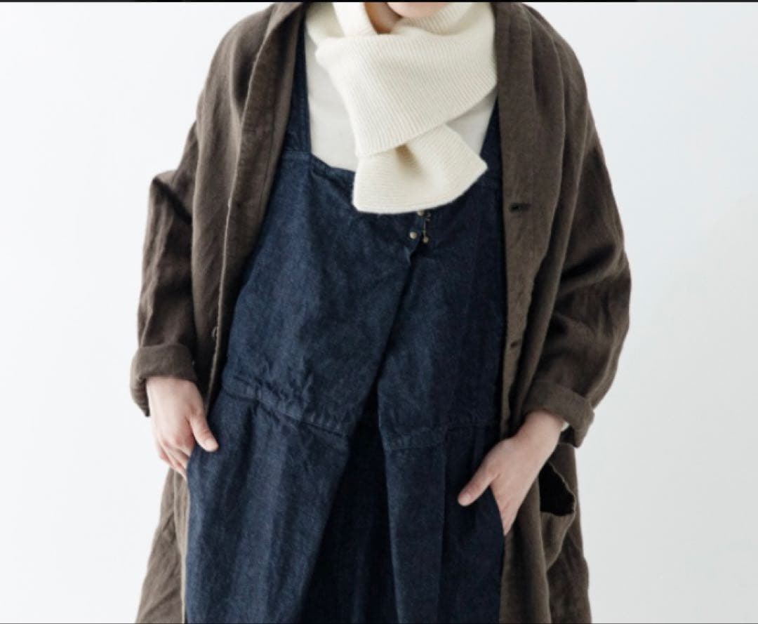 nest Robe ネストローブ デニムフロントホックサロペット＊