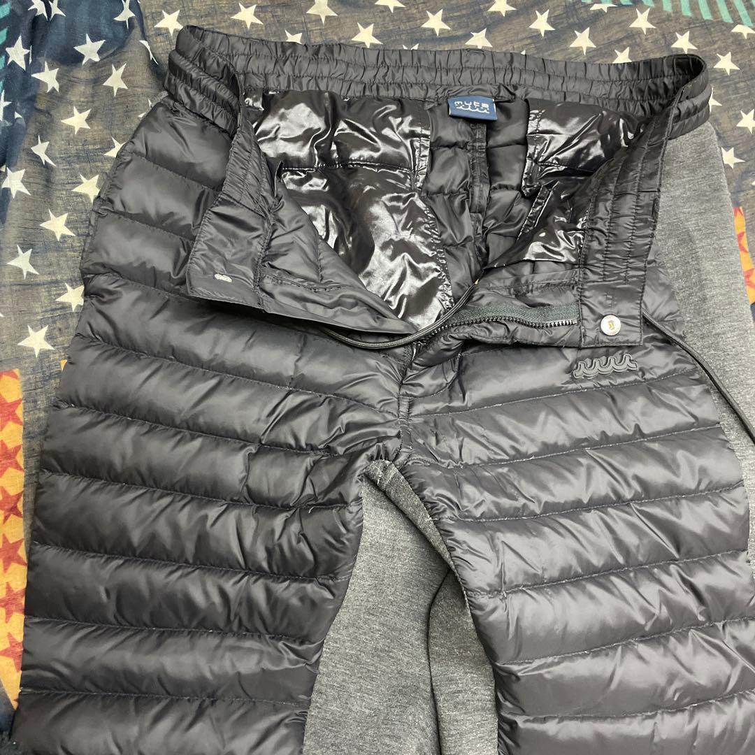 muta メンズダウンパンツ グレーとブラック　L