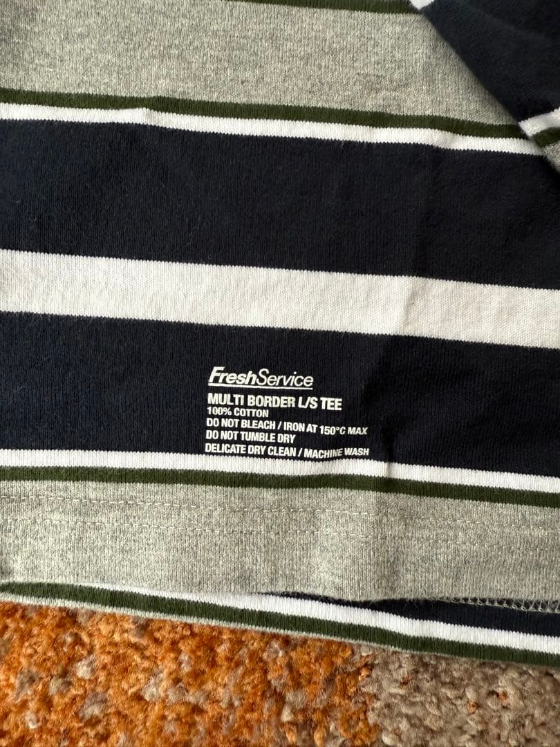 fresh service　フレッシュサービス　ボーダー　ロンT