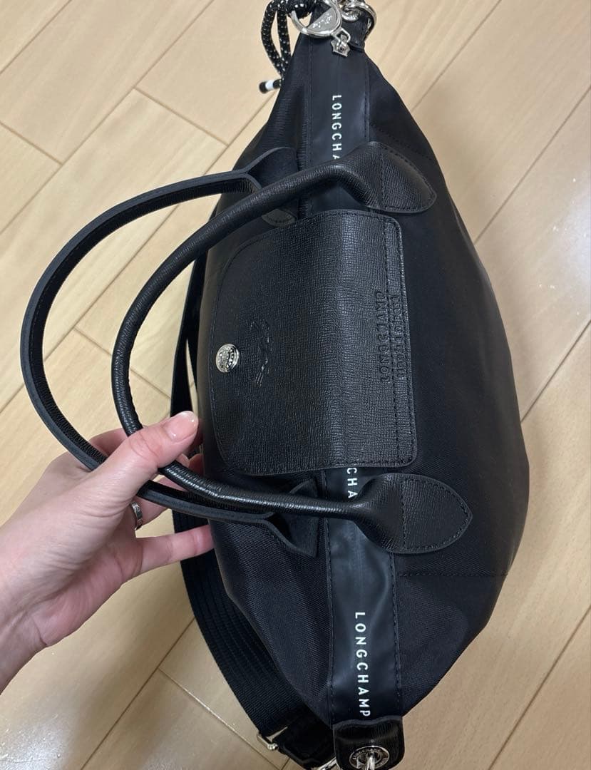 LONGCHAMP ブラック トートバッグ1512