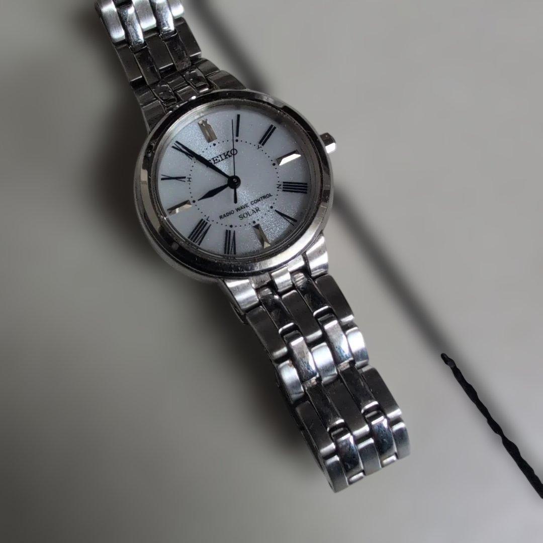 SEIKO 電波ソーラー 腕時計 ３Ｂ５１ー０ＡＳ０