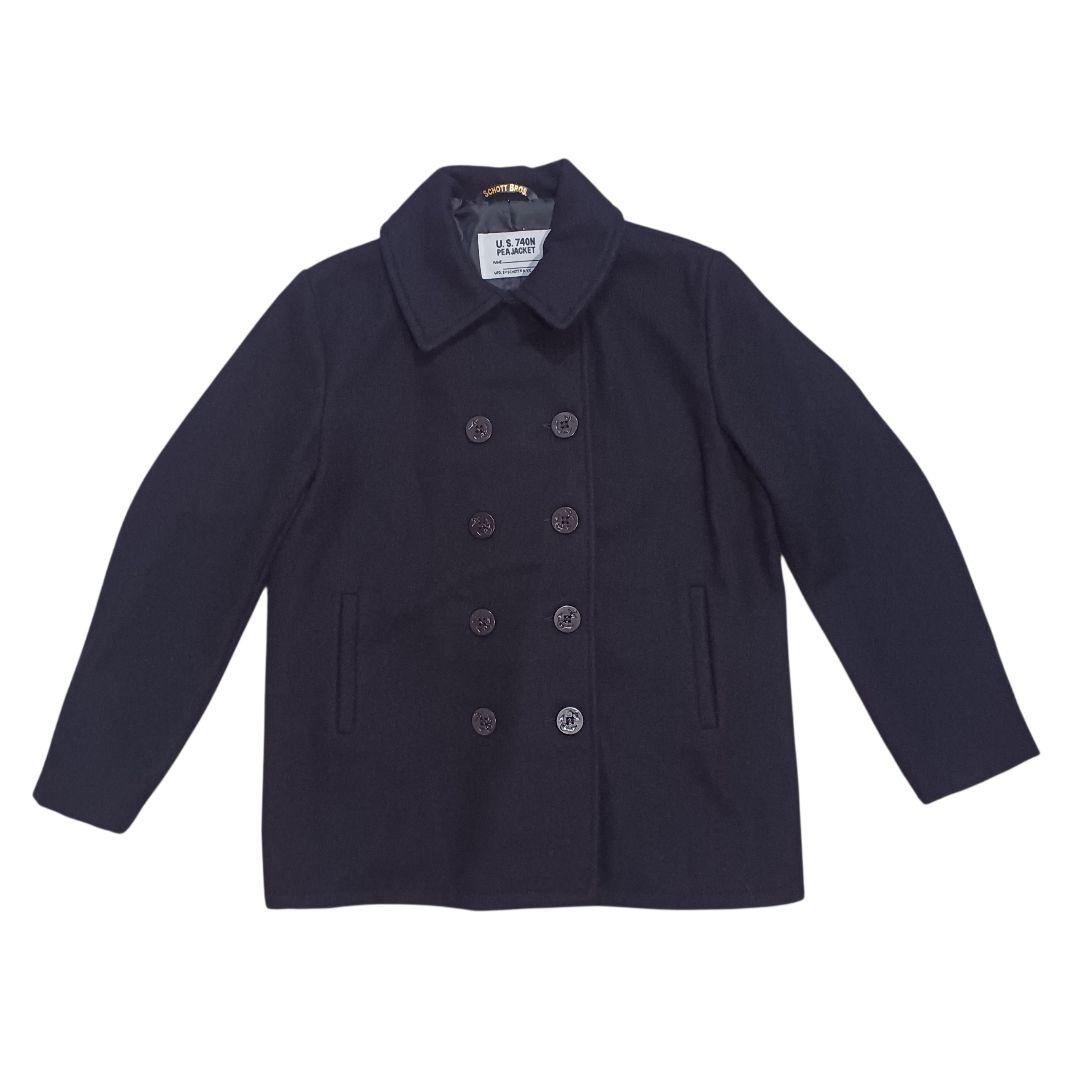 ショット ピーコート U.S.740N ウール ブラック 44サイズ