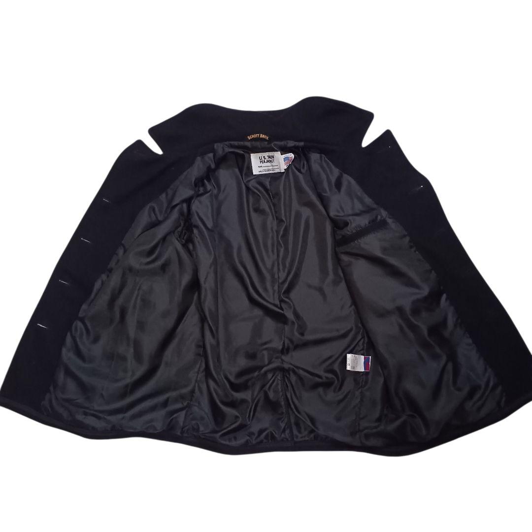 ショット ピーコート U.S.740N ウール ブラック 44サイズ