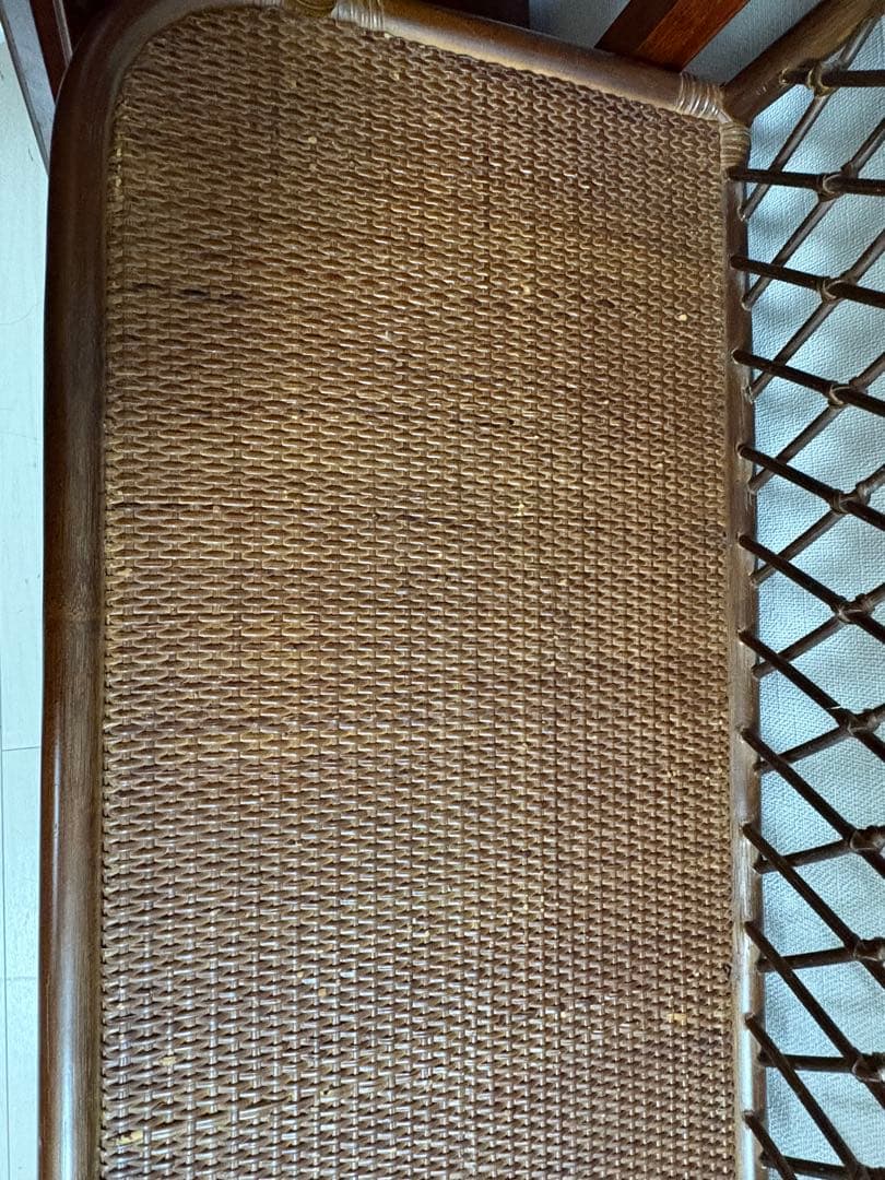 昭和レトロ ラタンチェスト サイドボード サイドチェスト 4段10杯 古家具