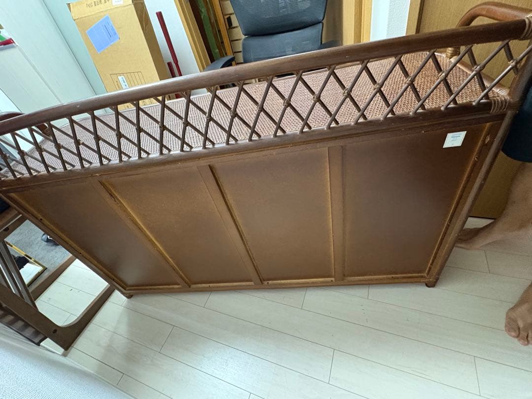 昭和レトロ ラタンチェスト サイドボード サイドチェスト 4段10杯 古家具