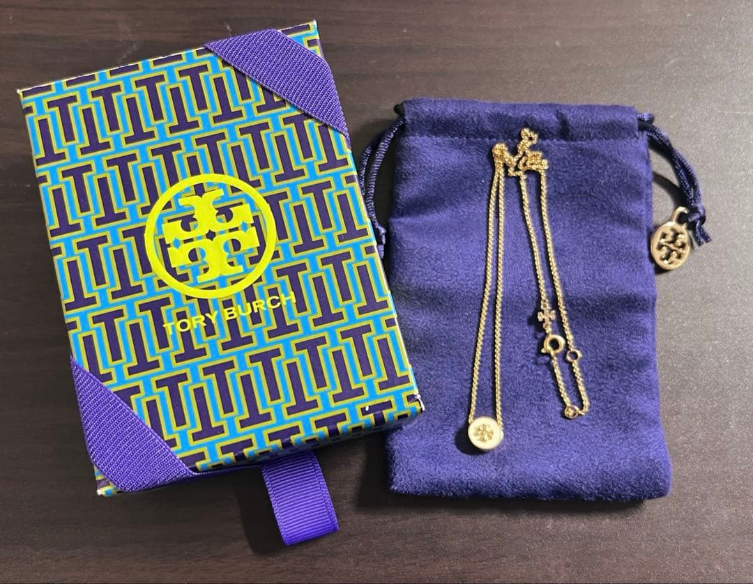 【新品】Tory Burch アイコンエナメルペンダントネックレス