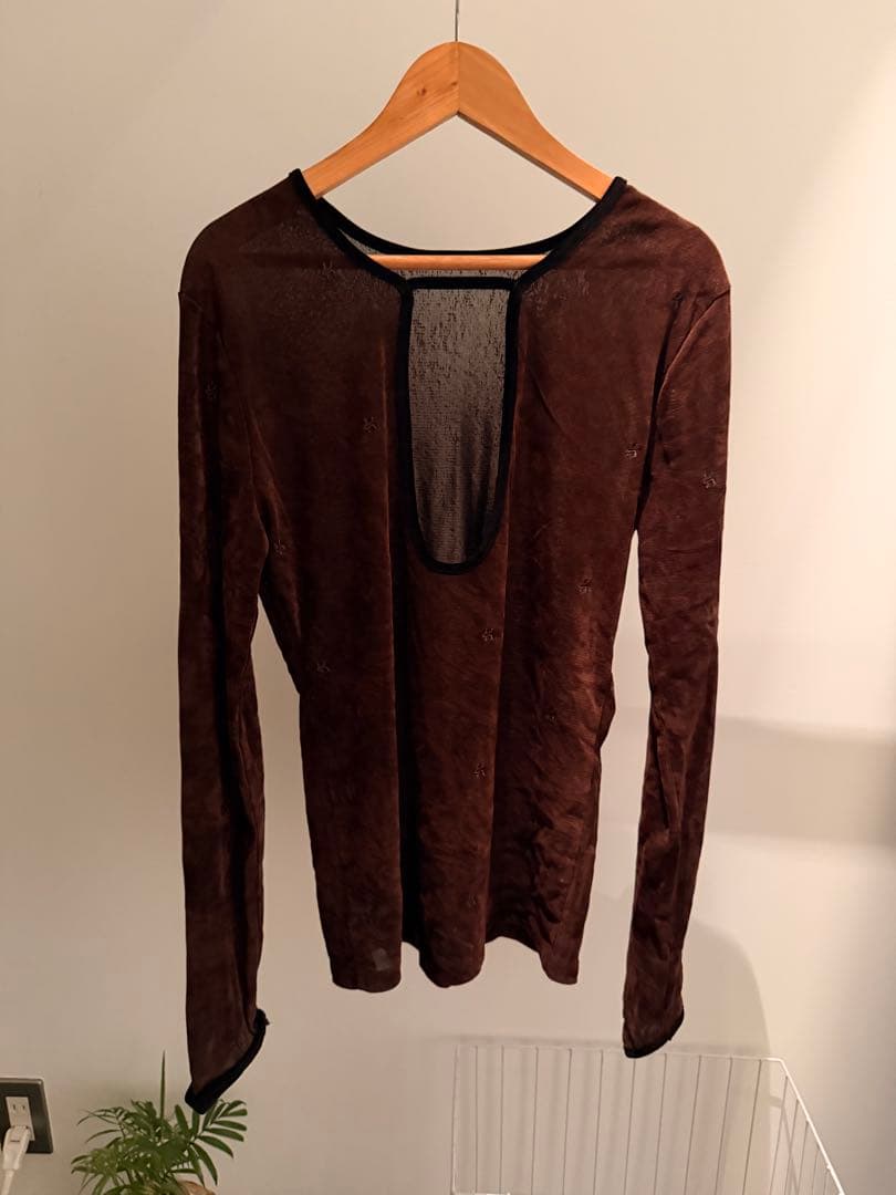 トップス knuth marf sheer velour top