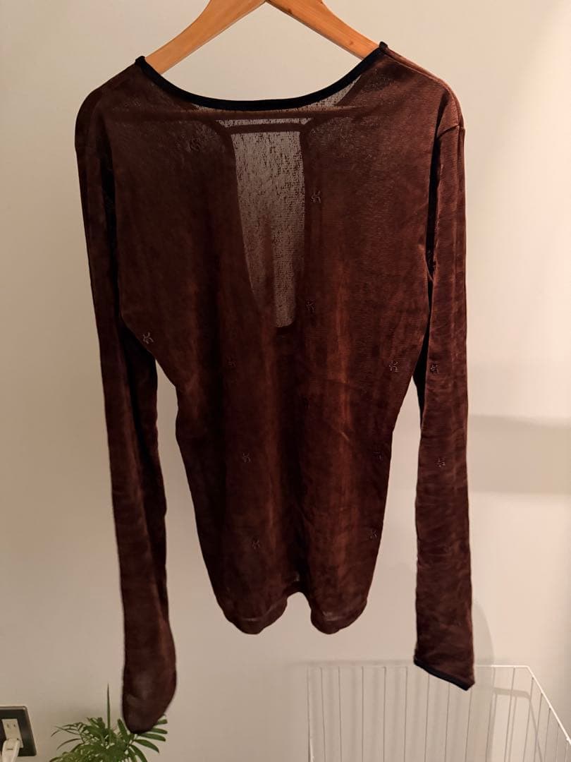 トップス knuth marf sheer velour top