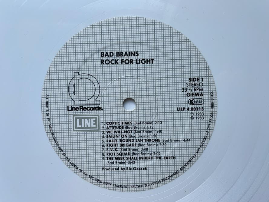 邦楽 Bad Brains I Against I & Rock For Light