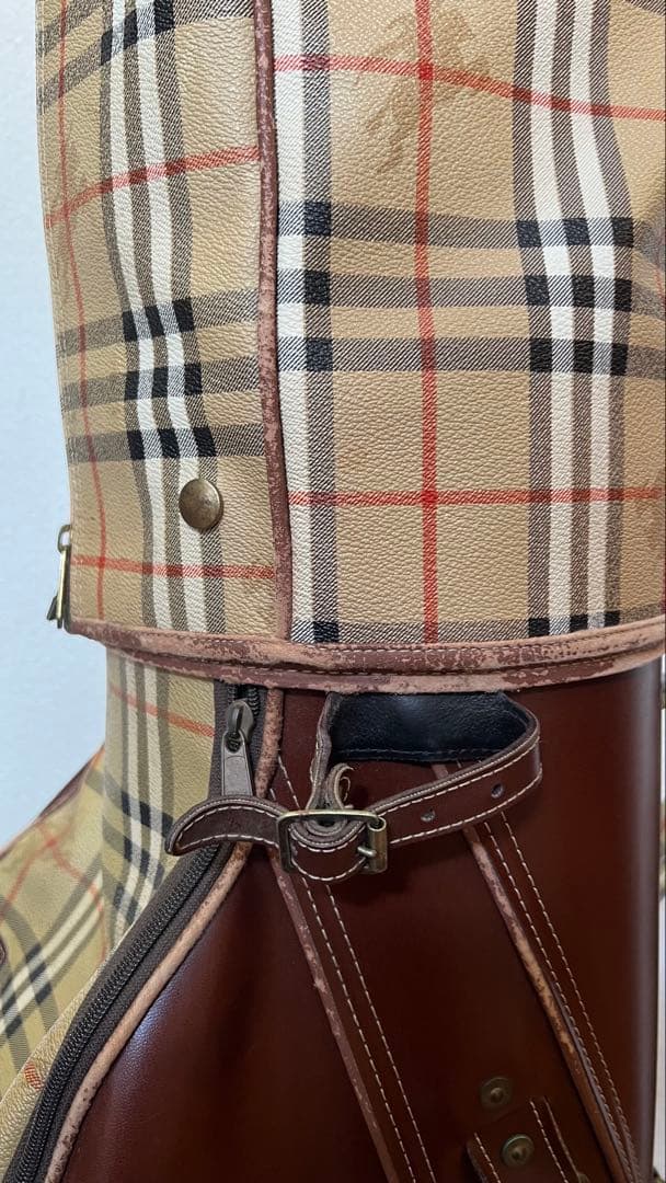 Burberry チェック柄 ゴルフバッグ
