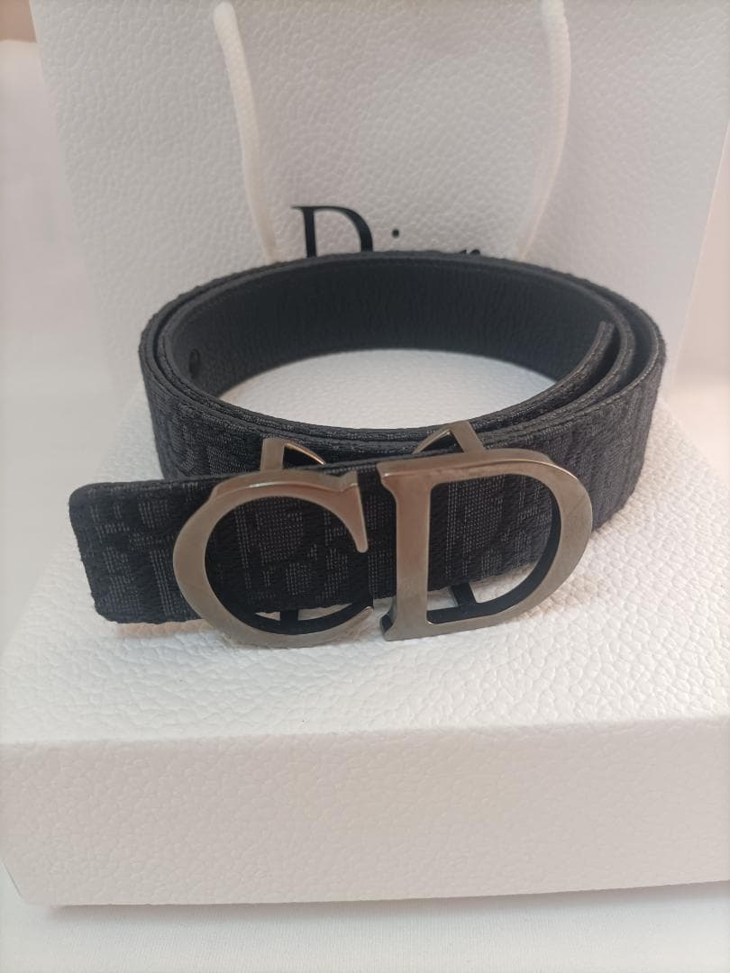ブラック/美品✧ディオール ベルト Christian Dior✧メンズ 黒