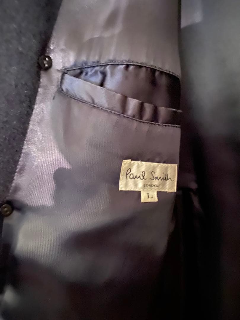 Paul Smith 黒 ウールコート Lサイズ