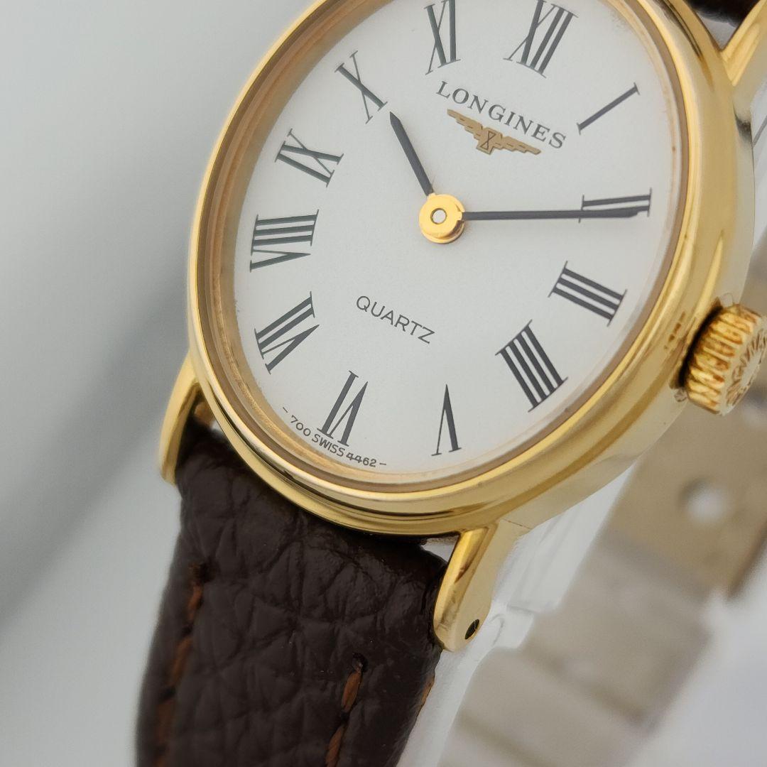 ​【極美品・電池交換済】LONGINES ロンジン 新品ベルト 純正尾錠 稼働品