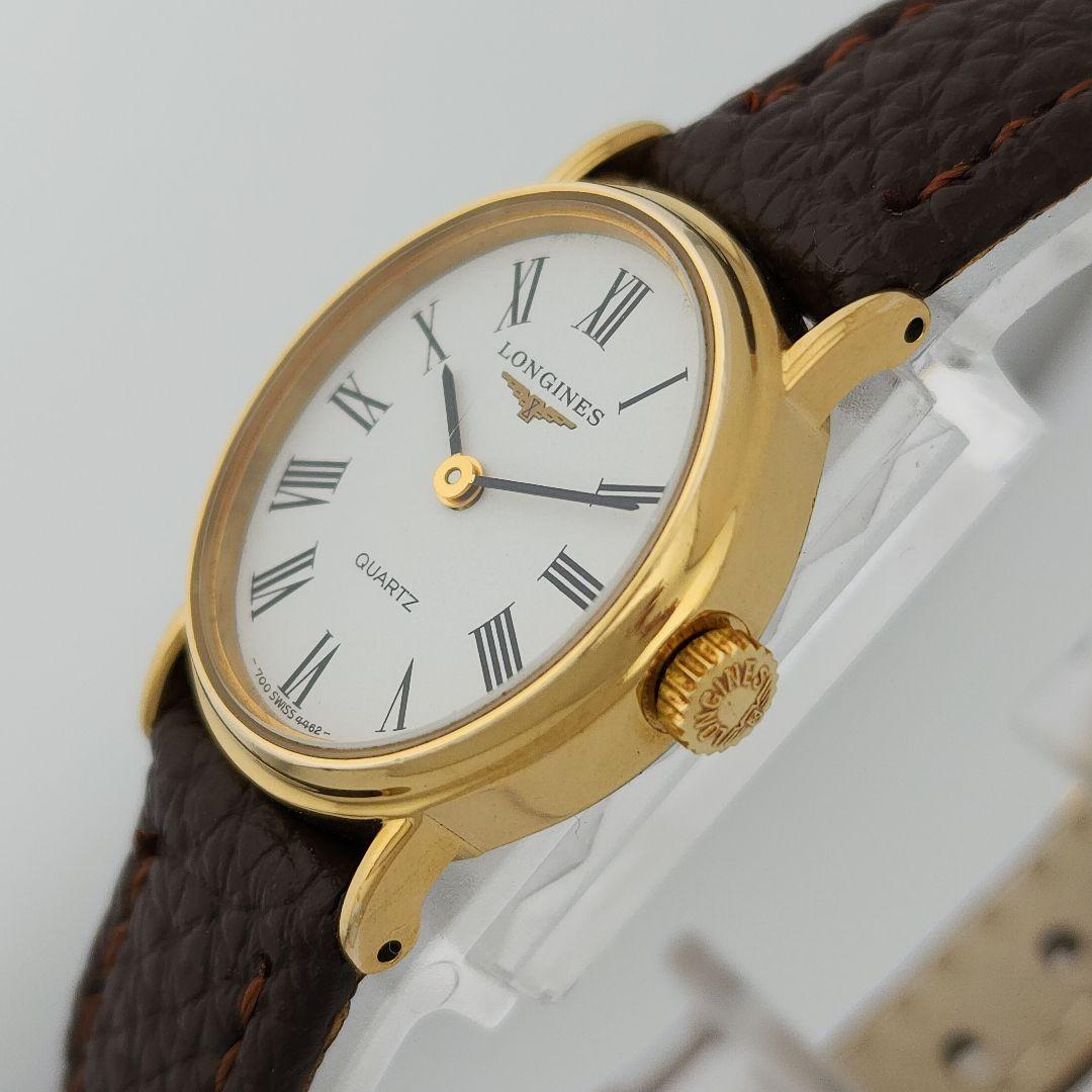 ​【極美品・電池交換済】LONGINES ロンジン 新品ベルト 純正尾錠 稼働品