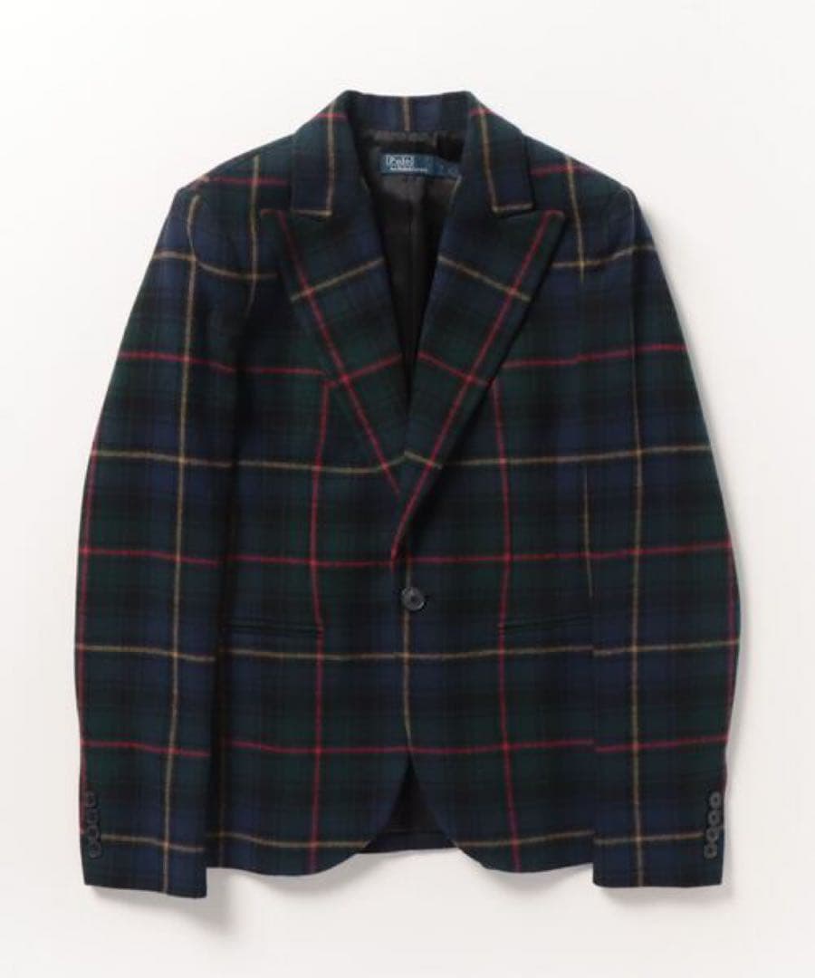 美品　ラルフローレン　タータンチェック　ブラックウォッチ　ウール　ジャケット