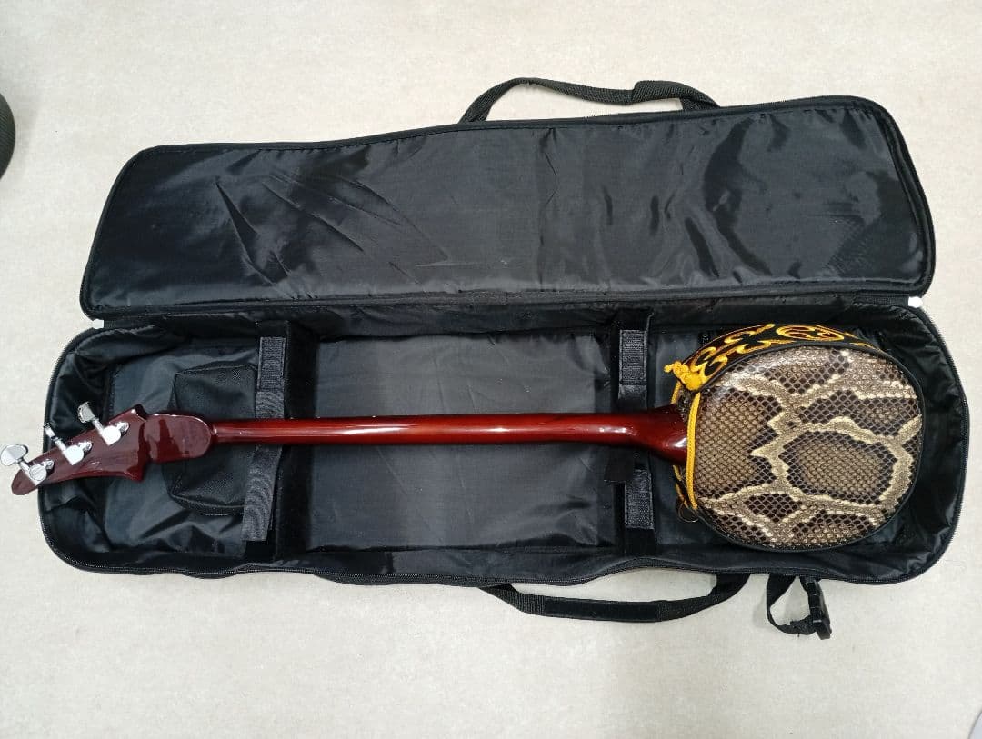 三線本体 人工革 ペグ式