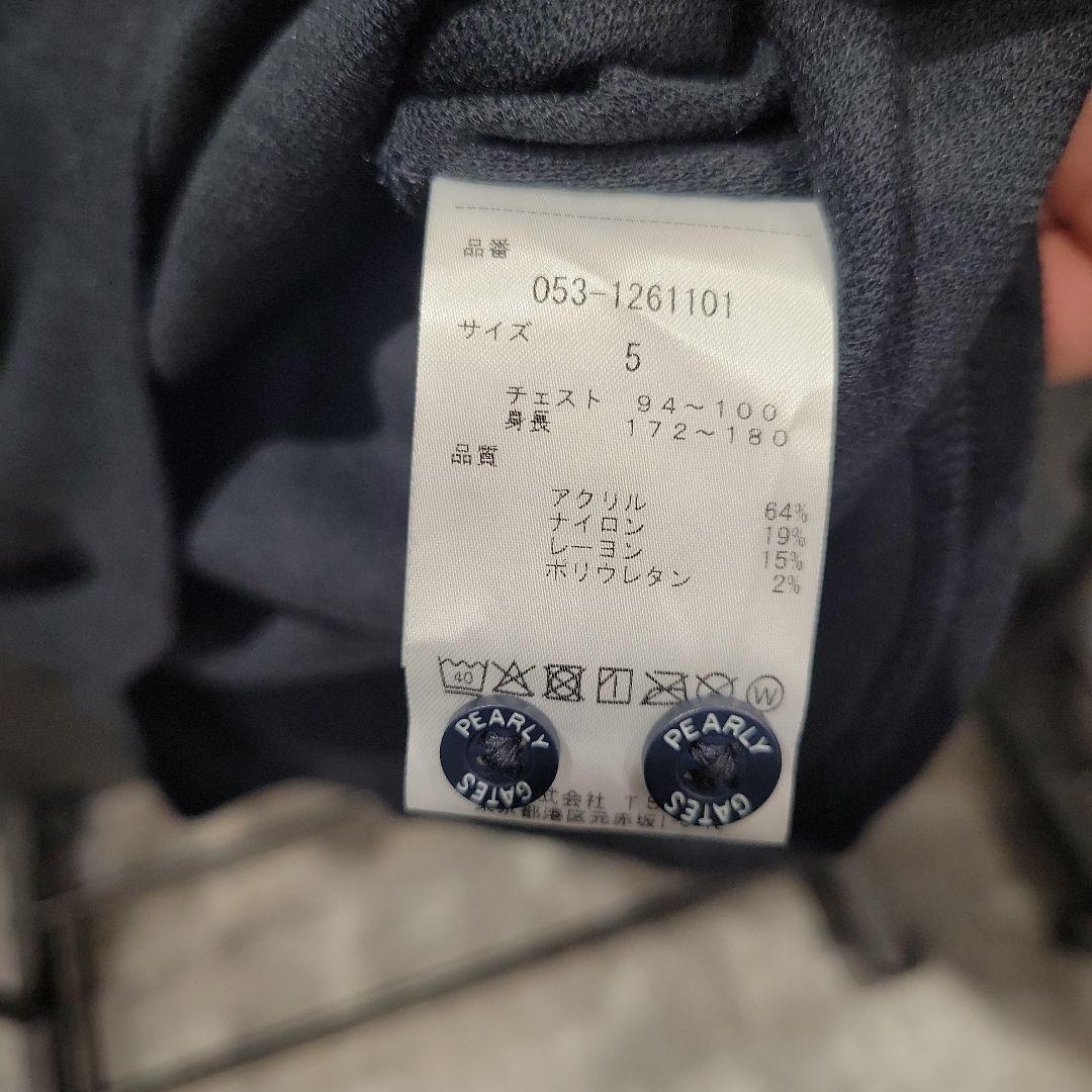 PEARLY GATES ポロシャツ サイズ5 ダークグレー