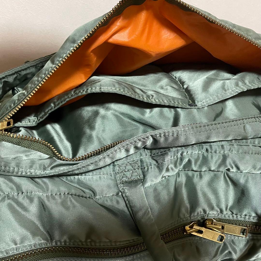 未使用級 旧型セージグリーン ポータータンカー2WAY特大ブリーフケース旅行