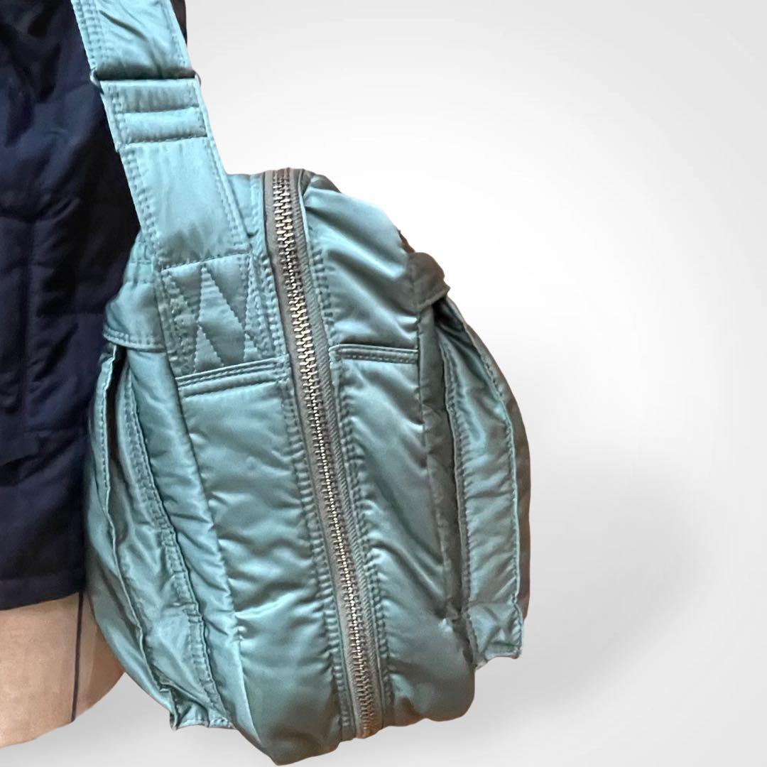 未使用級 旧型セージグリーン ポータータンカー2WAY特大ブリーフケース旅行