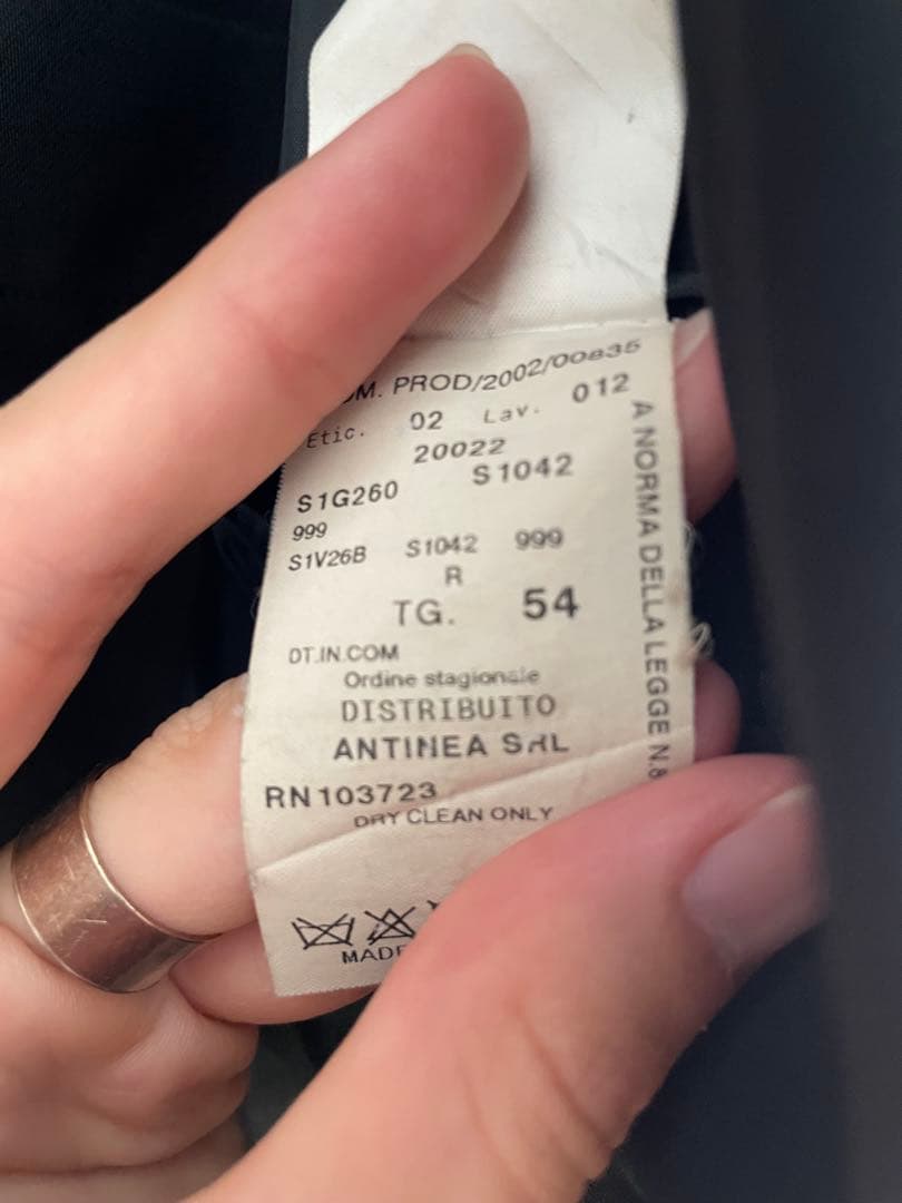 Emporio Armani セットアップ ブラック 54 XL