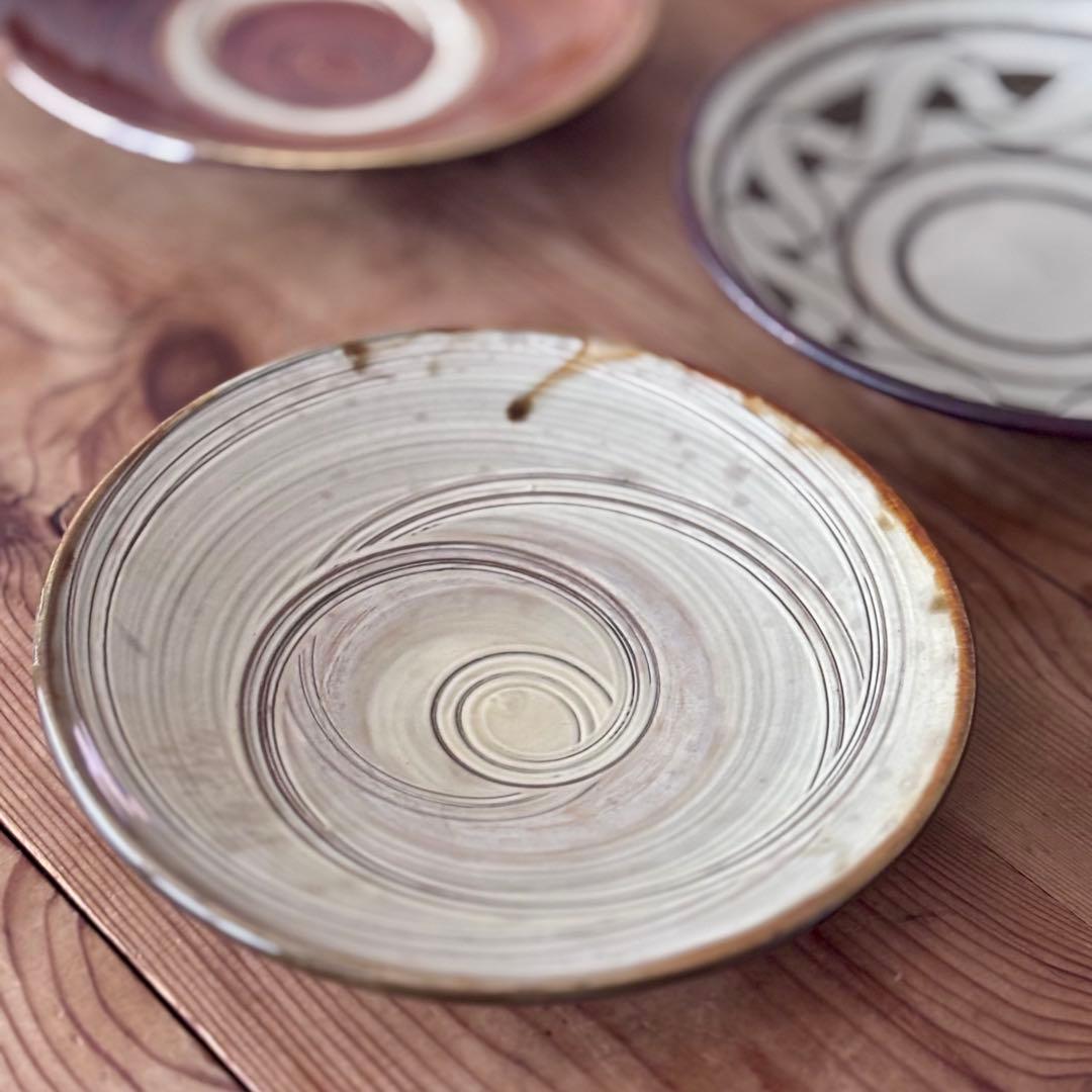 3枚セット 小代焼ふもと窯 / 井上尚之 小鹿田焼