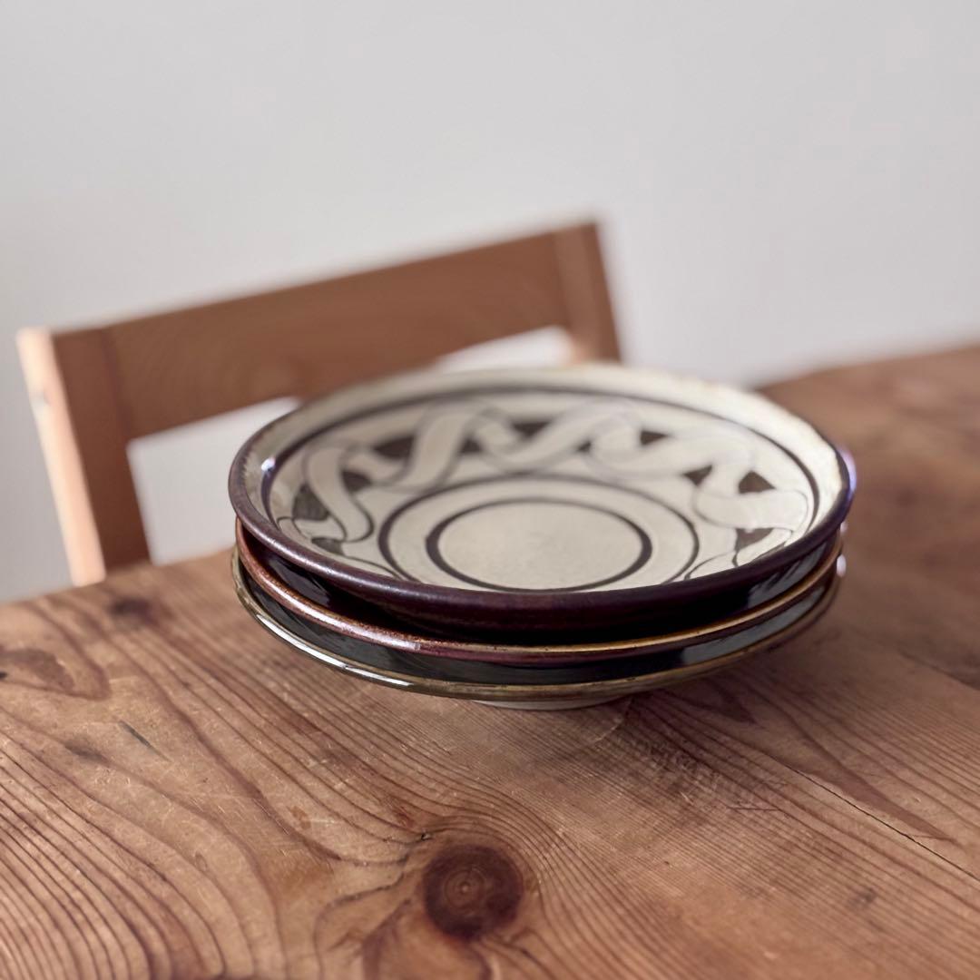 3枚セット 小代焼ふもと窯 / 井上尚之 小鹿田焼