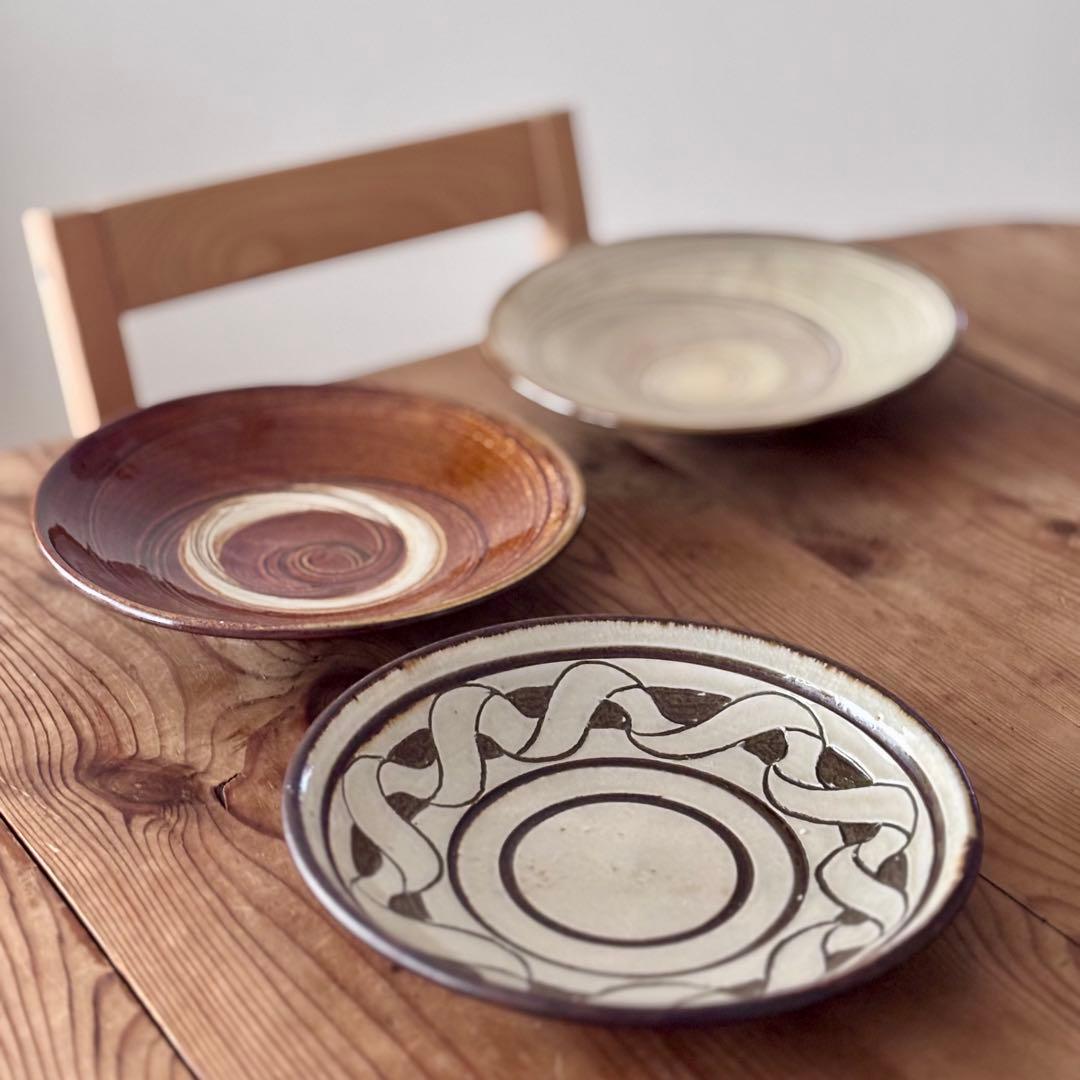 3枚セット 小代焼ふもと窯 / 井上尚之 小鹿田焼