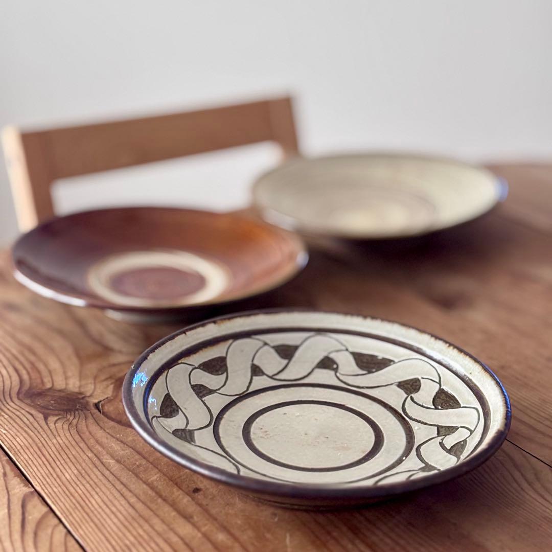 3枚セット 小代焼ふもと窯 / 井上尚之 小鹿田焼