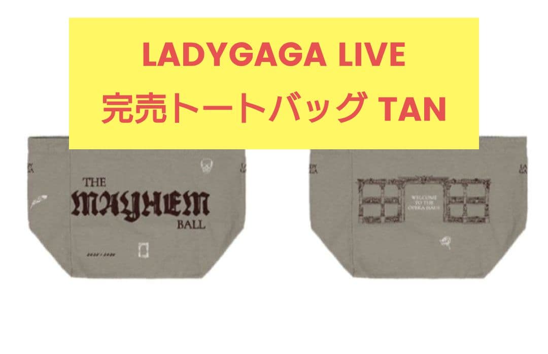 【新品未開封】レディガガ OPERA HAUS TOTEトートバッグ TAN