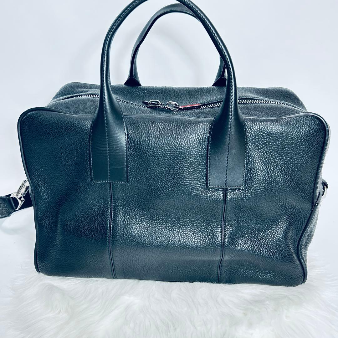 ☆極美品☆ クリスチャンルブタン ボストンバッグ シボ