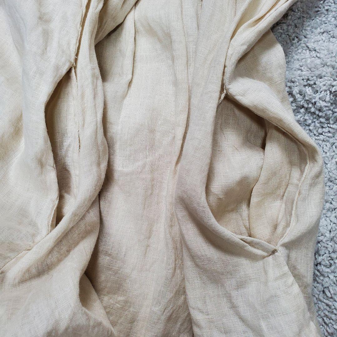 【未使用】フォグリネンワーク リネン バンドカラー ワンピース