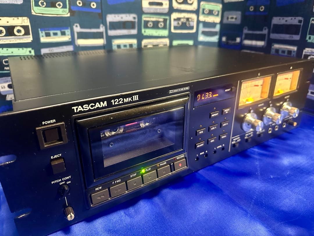 TASCAM プロ業務用高級3ヘッドカセットデッキ 122MK3 EX104