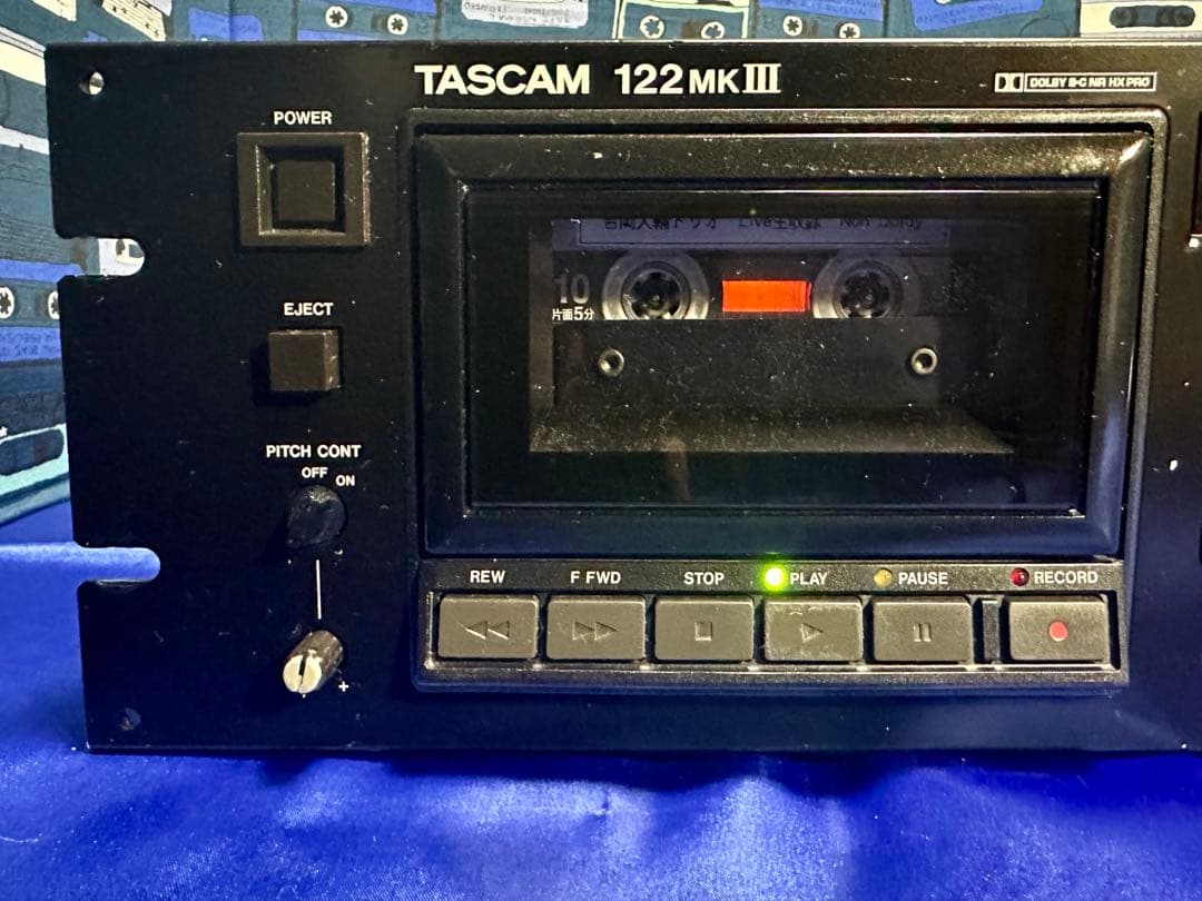 TASCAM プロ業務用高級3ヘッドカセットデッキ 122MK3 EX104