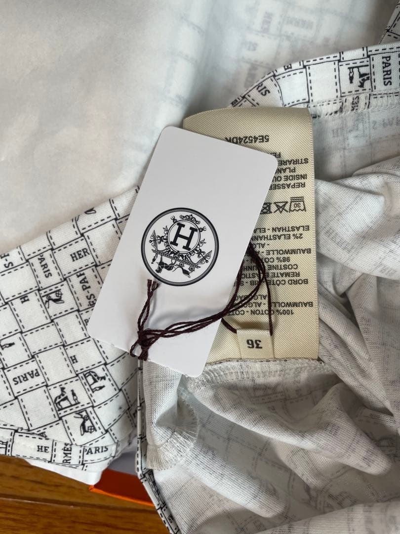 新品　エルメス　2025SS ボルデュック　Tシャツ　チュニック