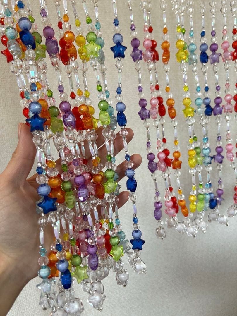 Tamaのれん　ビーズのれん　ビーズカーテン　星のビーズ　ビーズ