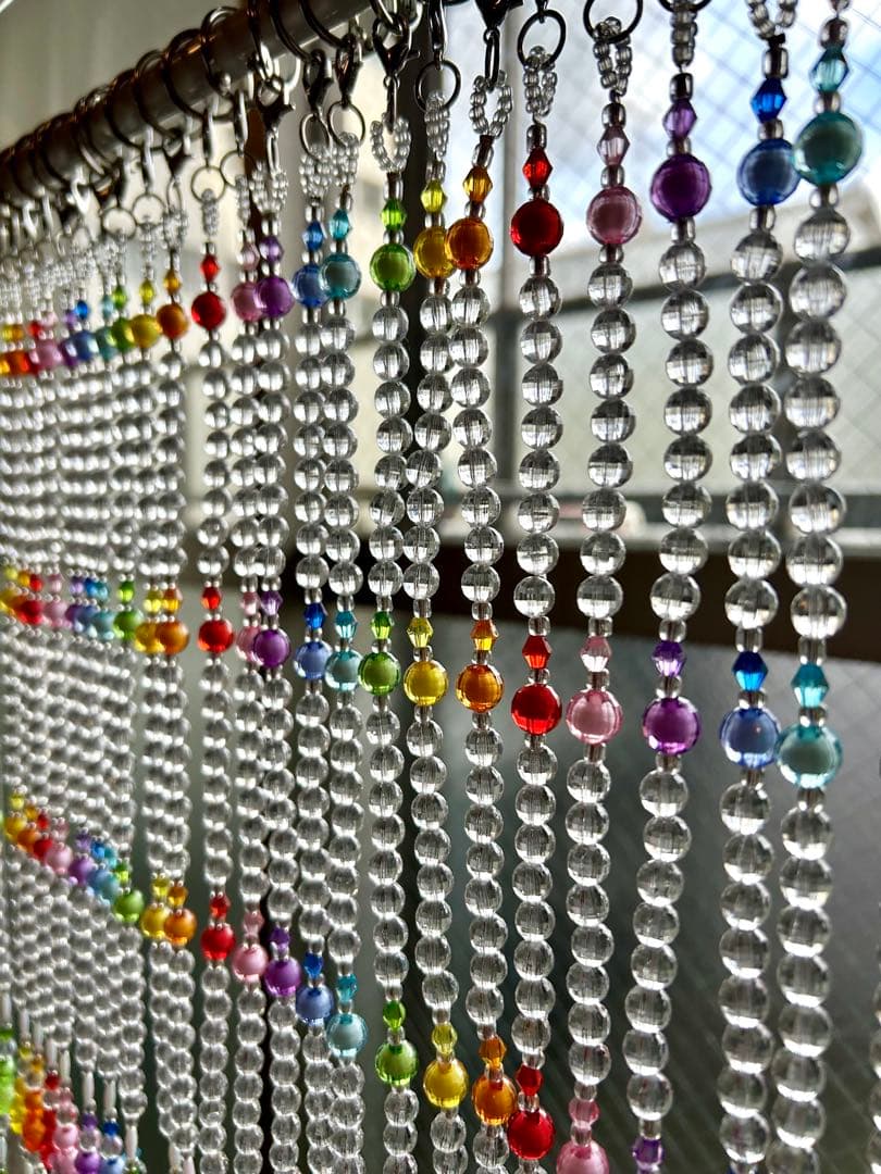 Tamaのれん　ビーズのれん　ビーズカーテン　星のビーズ　ビーズ