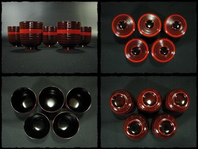 懐石道具揃 菓子器セット 飯器 杓子 小丸椀 通盆 など 茶道具 懐石家具