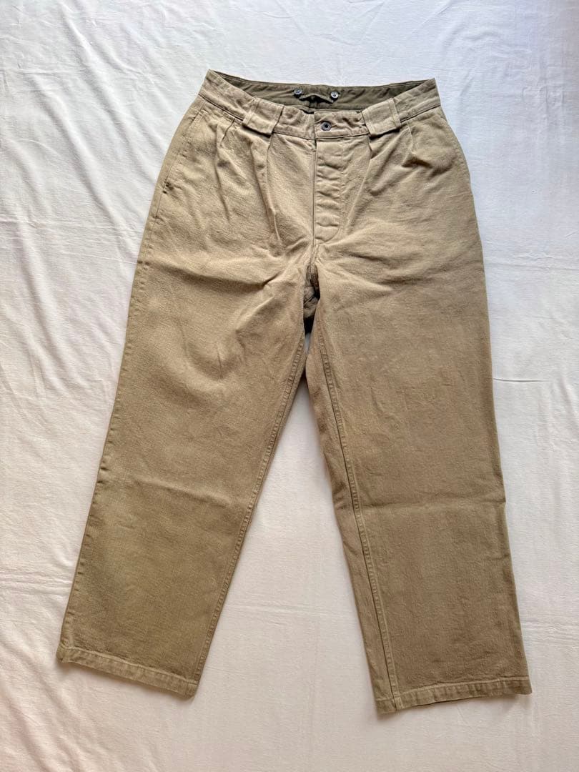 Nigel Cabourn ナイジェルケーボン　厚手コットンパンツ36 ベージュ