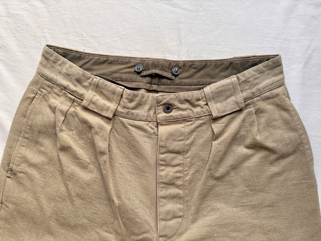 Nigel Cabourn ナイジェルケーボン　厚手コットンパンツ36 ベージュ