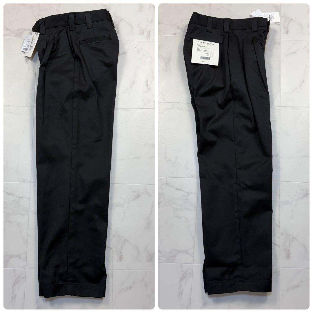 新品タグ付き！シンゾーン　トムボーイパンツ　黒　34 タックパンツ　スケーター