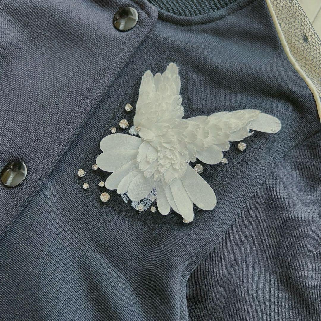 定価7万 RED VALENTINO ボンバージャケット サイドドットチュール