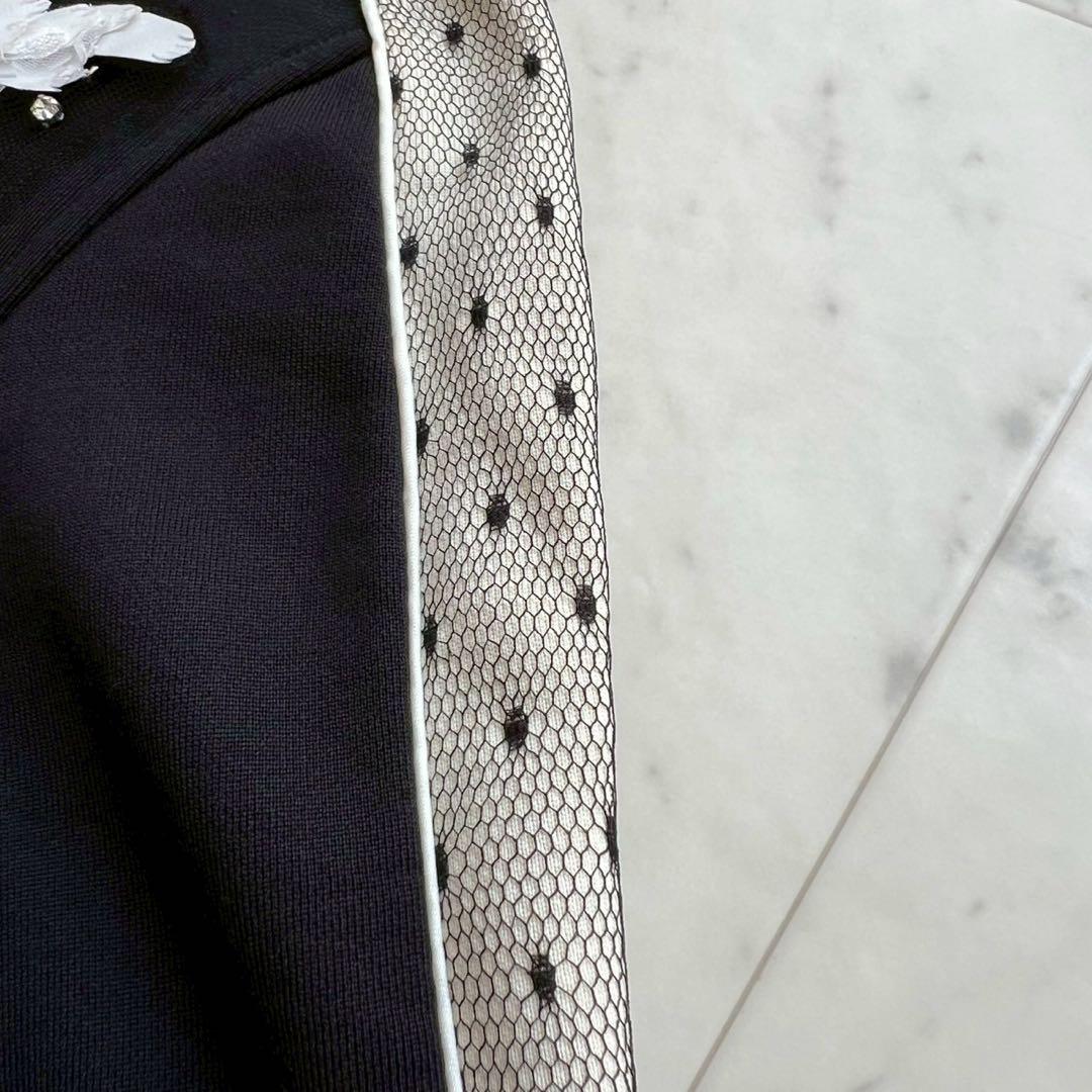 定価7万 RED VALENTINO ボンバージャケット サイドドットチュール